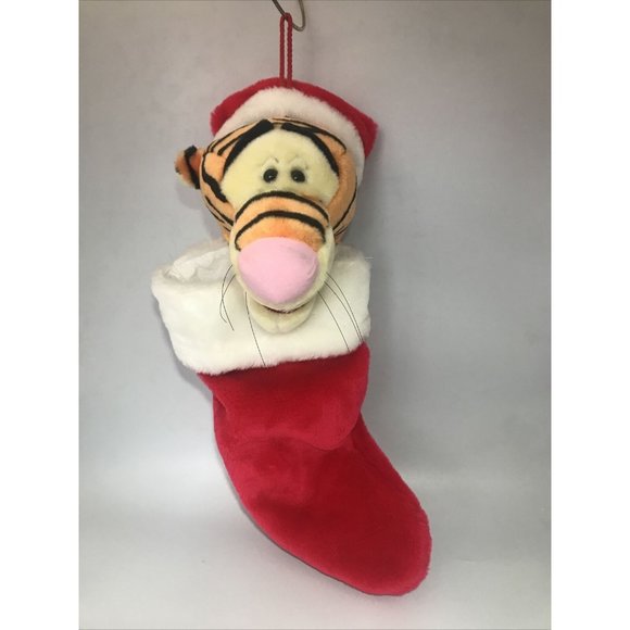 Disney Tigger Plush Christmas Stocking 20 In Winnie The Pooh Chimney Stocking - Picture 1 of 6